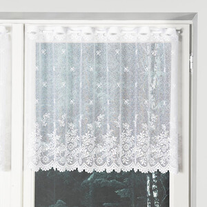VÝPREDAJ - vitrážková záclona biela farba výška 60 cm - šírka 125 cm