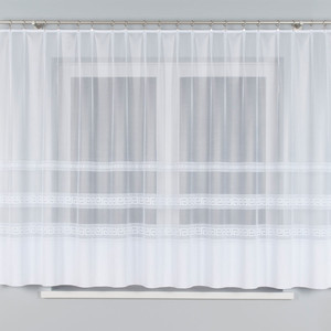 Záclona žakárová farba biela výška 160 cm šírka 520 cm - cena za kus