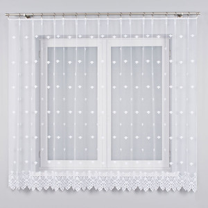 Záclona žakárová farba biela výška 180 cm